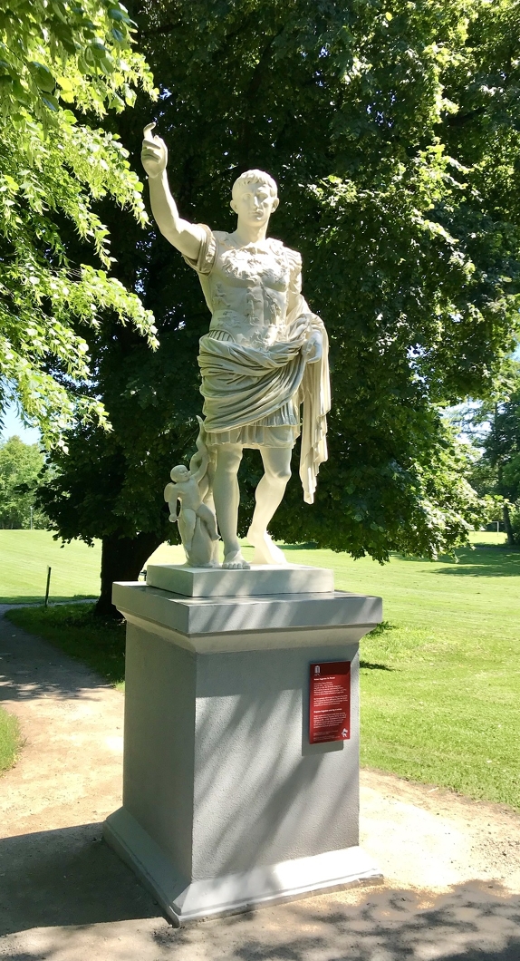 Augustus statue in the Archeological Park Cambodunum