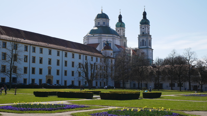 Baroque gardens and Basilica of St. Lorenz