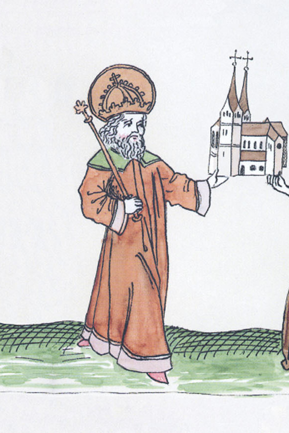 Drawing of Charlemagne