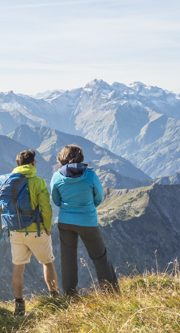 View from the Nebelhorn in Oberstdorf in Allgäu © Allgäu GmbH, Simone Zehnpfennig