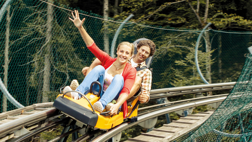 Fun with the Alpsee Coaster of the Alpsee Mountain World