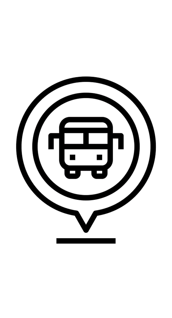 Icon public transport