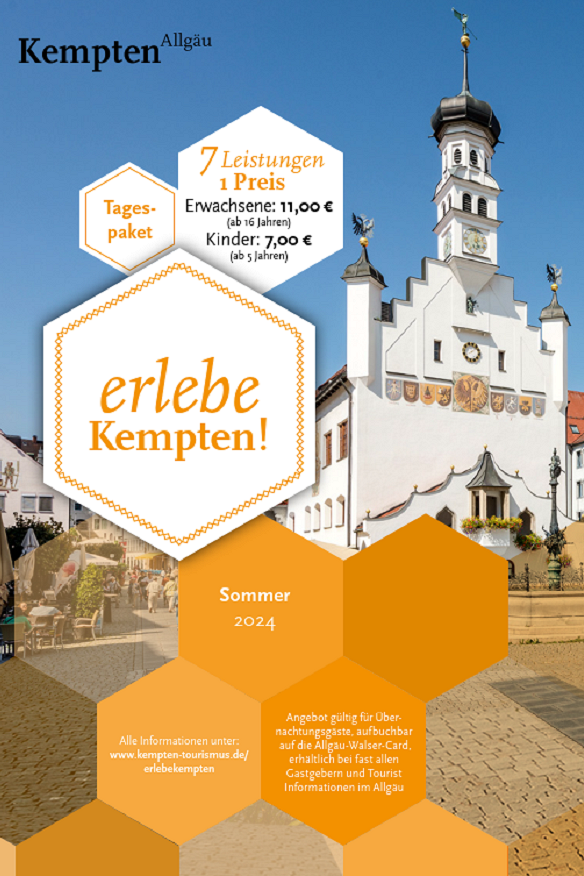 Cover of the day package ´erlebe Kempten´