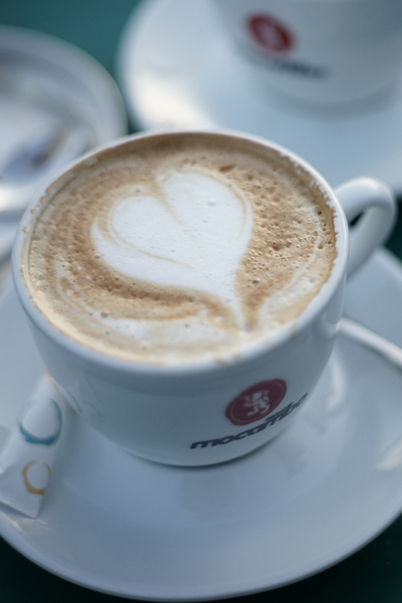 Cappuccino in the Café