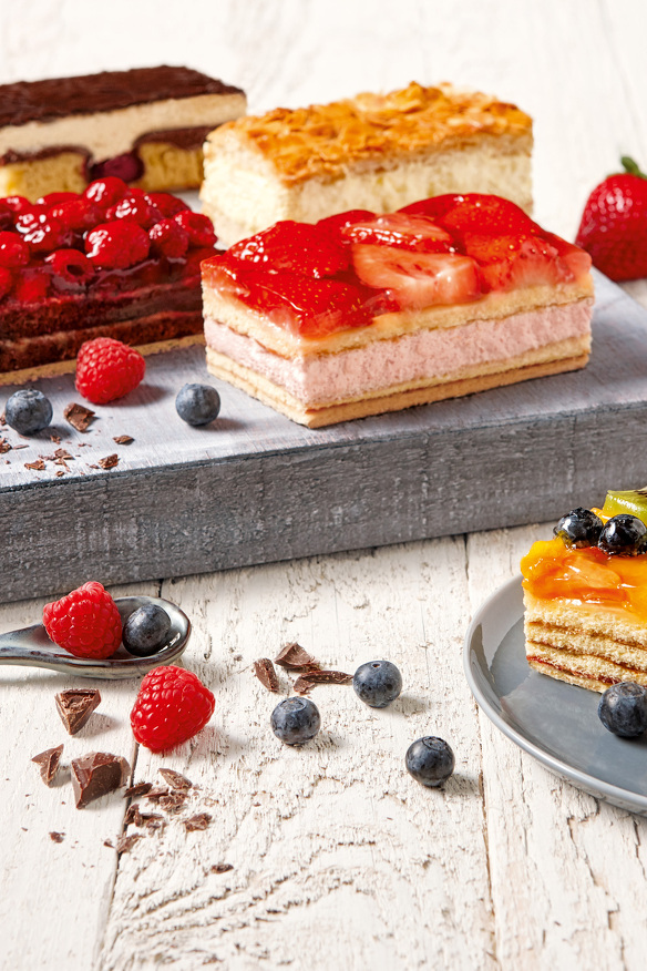 Cake slices from the Conditorei Bäckerei Wipper