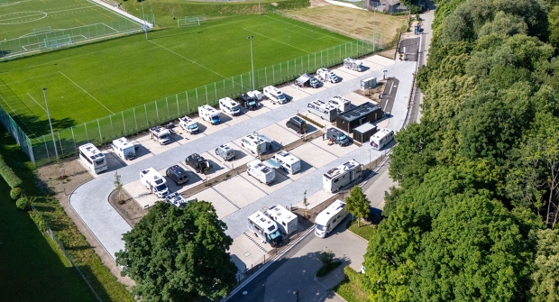 Parkings space for camper vans