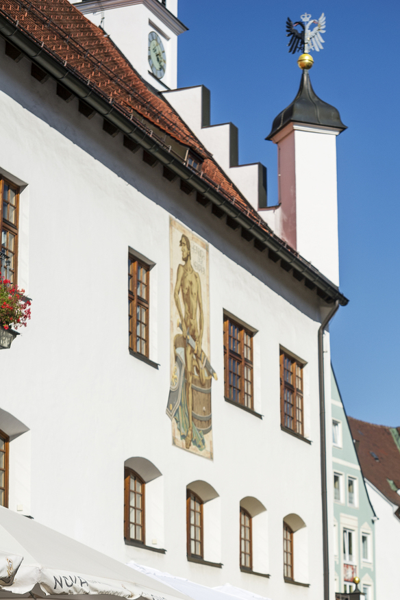 Fresko von Heinrich dem Kempter am Rathaus in Kempten