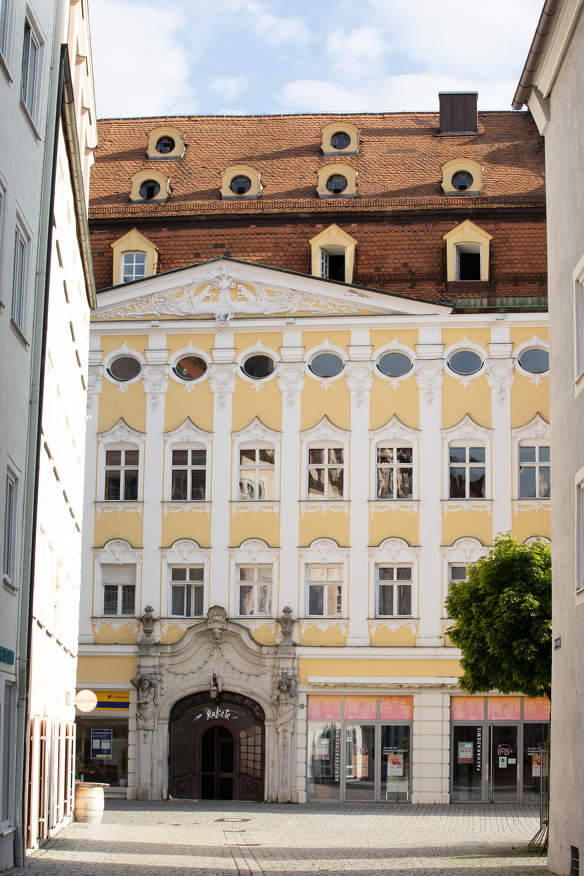 Londoner Hof am Ende des Rathausplatzes in Kempten