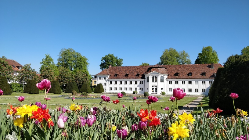 Blick auf Orangerie im Hofgarten Kempten