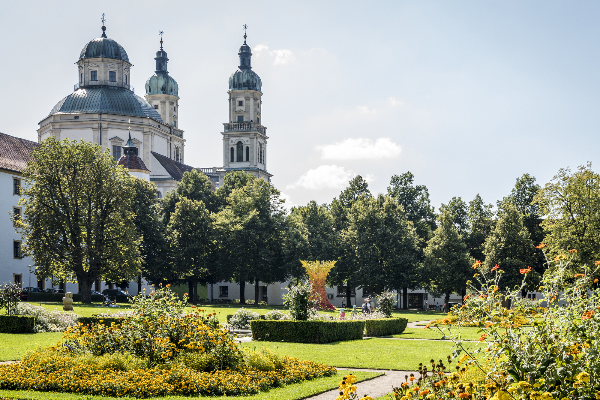 Blick auf die Basilika St. Lorenz