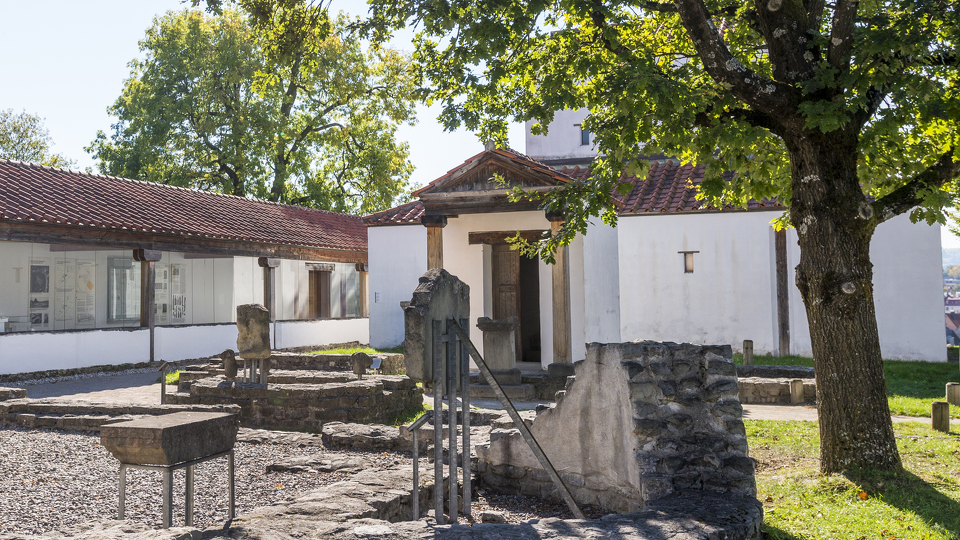 Der Tempelbezirk im Archäologischer Park Cambodunum