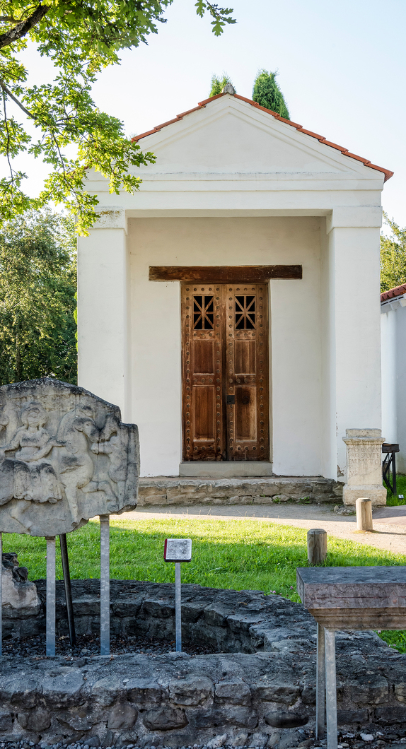 Der Tempelbezirk im Archäologischer Park Cambodunum