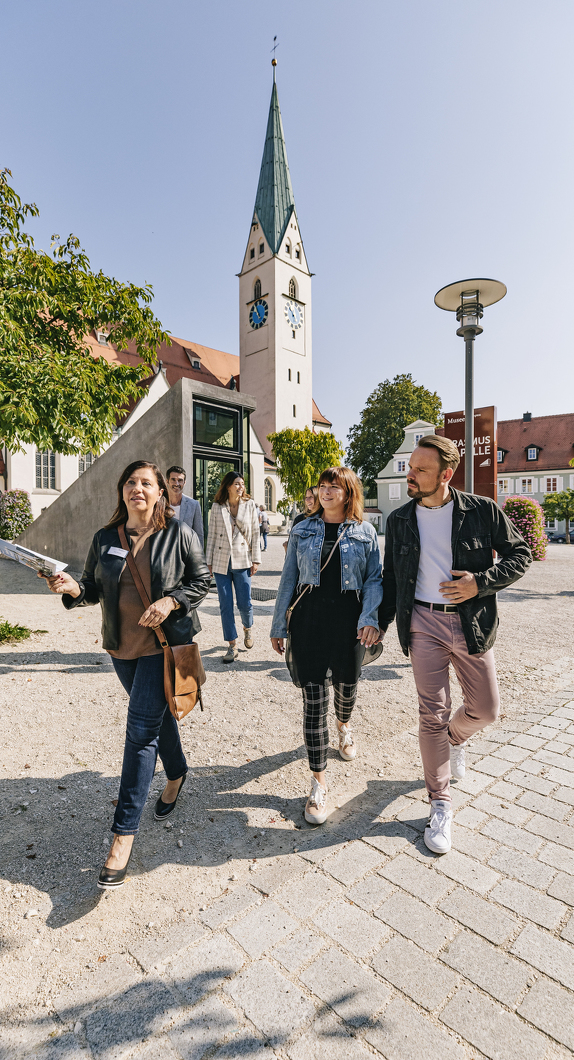 Eine Stadtführung durch Kempten über den St.-Mang-Platz