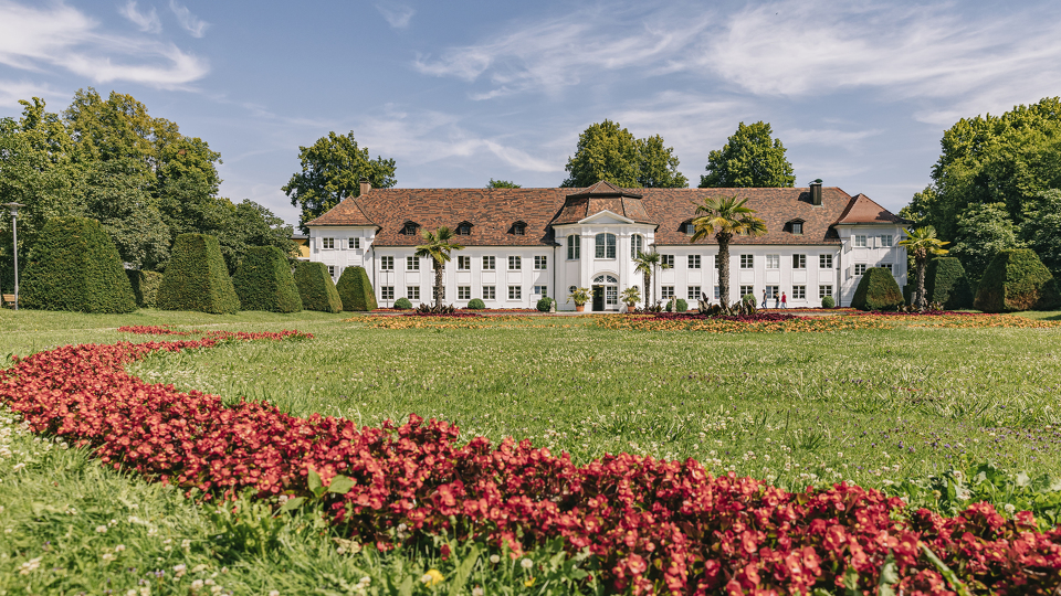 Der Hofgarten mit Orangerie in Kemptn