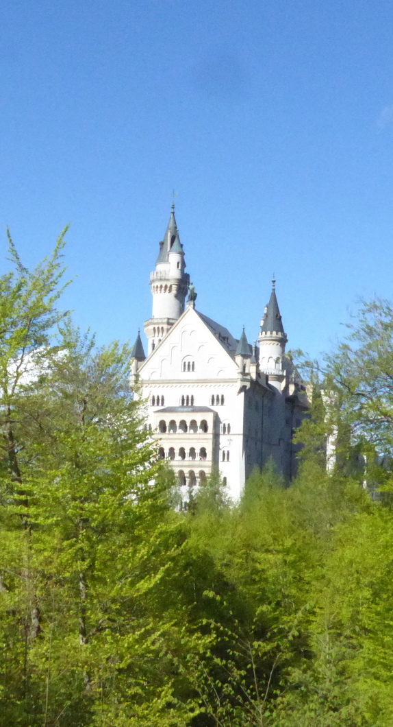 Schloss Neuschwanstein im Sonnenlicht