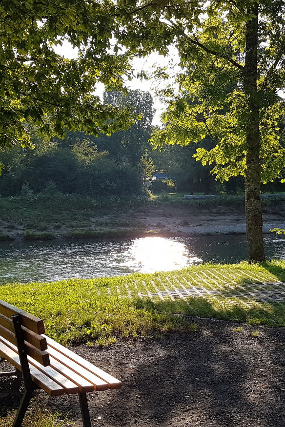 Blick auf die Iller in Kempten.