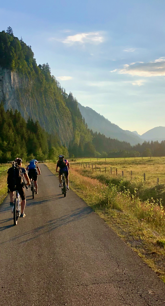 Radtouren mit herrlichem Bergpanorama mit Hansi Kienle