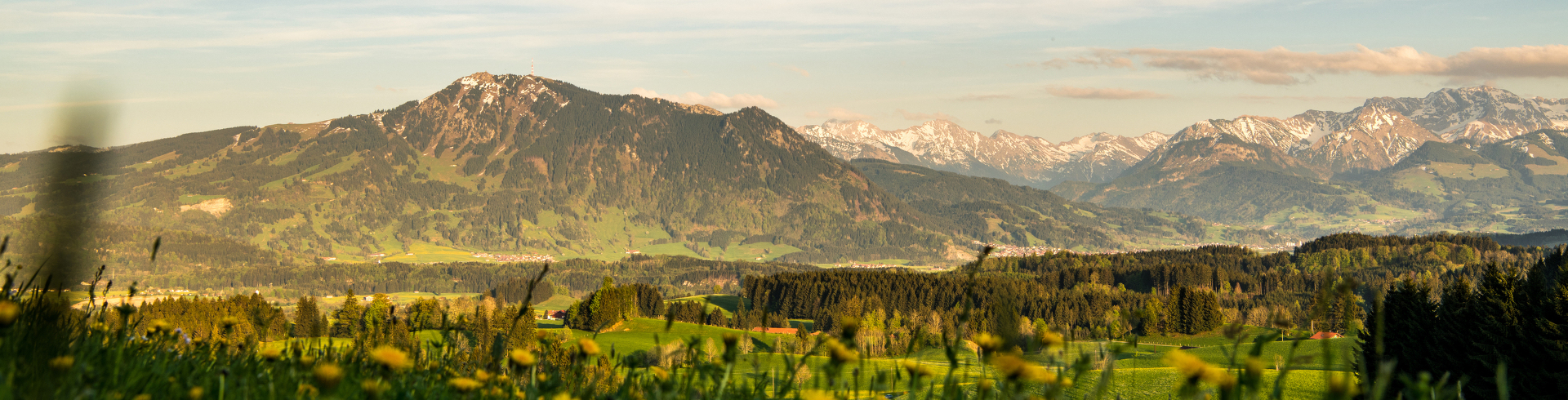 Bergpanorama mit Blick auf den Grünten © Allgäu GmbH, Erika Spengler