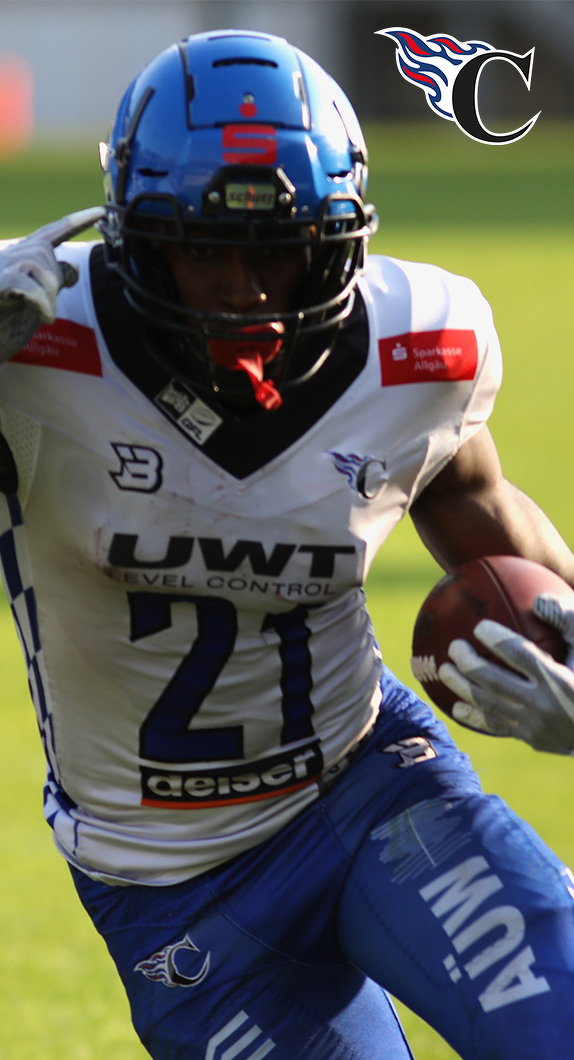 Football-Spieler der Allgäu Comets