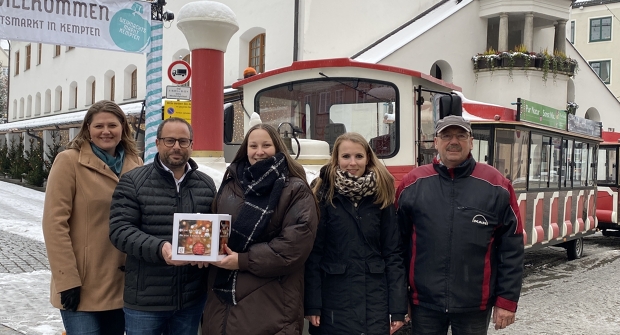 Kemptener Weihnachtsbähnle: Spendenübergabe